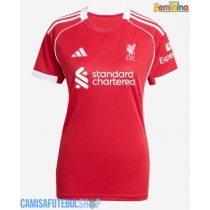 Camisa de time de futebol Liverpool Dominik Szoboszlai #8 Replicas 1º Equipamento Feminina 2025-26 Manga Curta